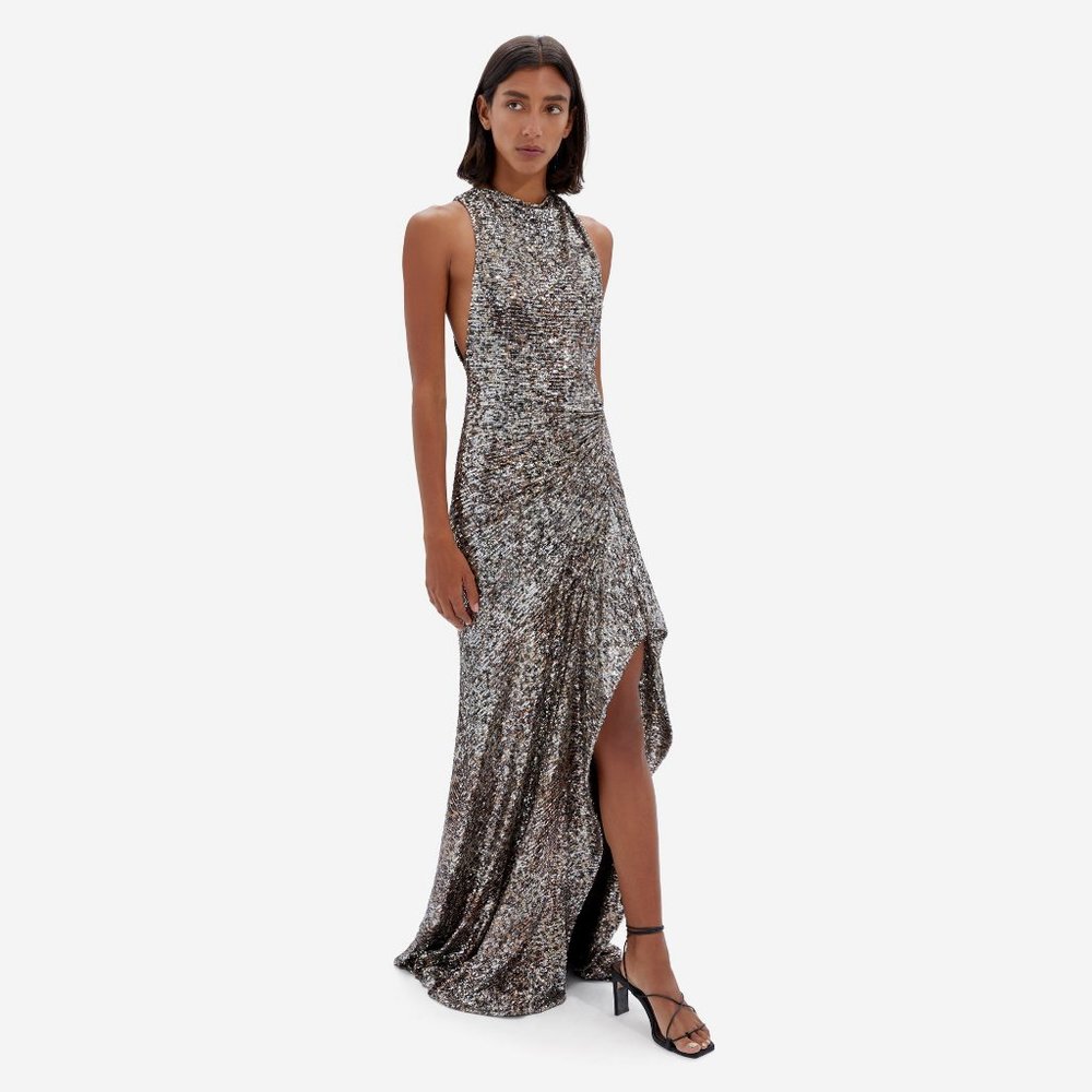 Jonathan Simkhai SUTTON Speckle Persian Cat Gown